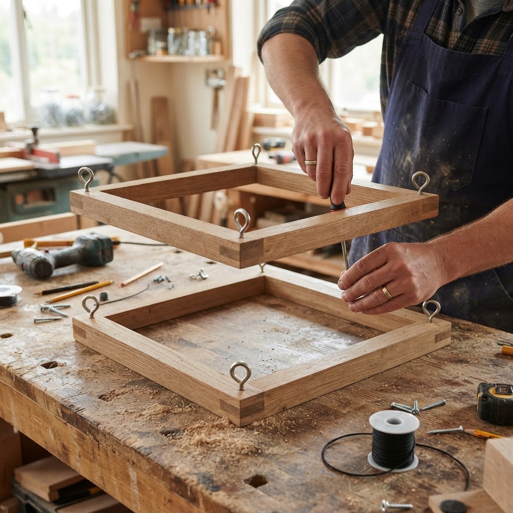 Tensegrity Floating Tension Seed-Platform — step 2