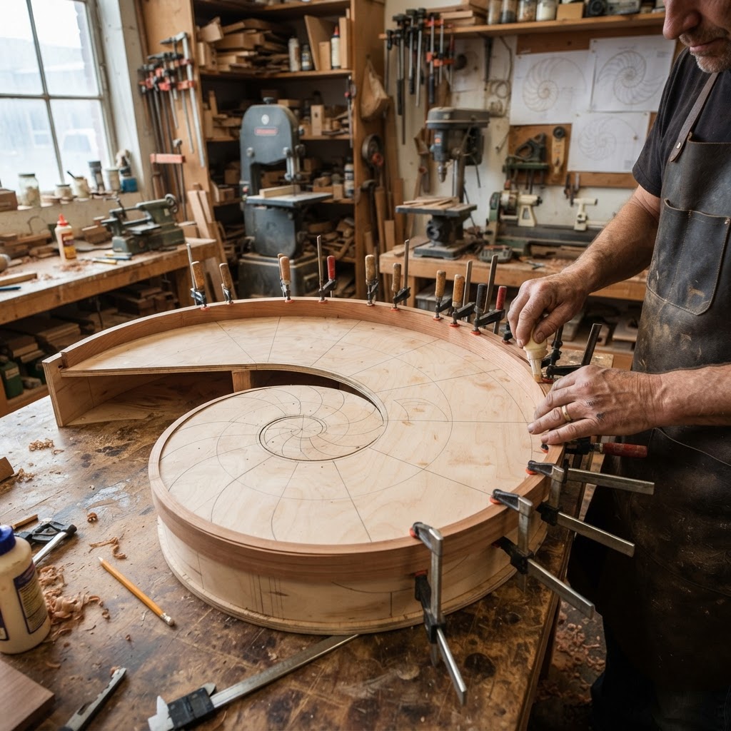 Steampunk Nautilus Spiral Shell Seed Chamber — step 1