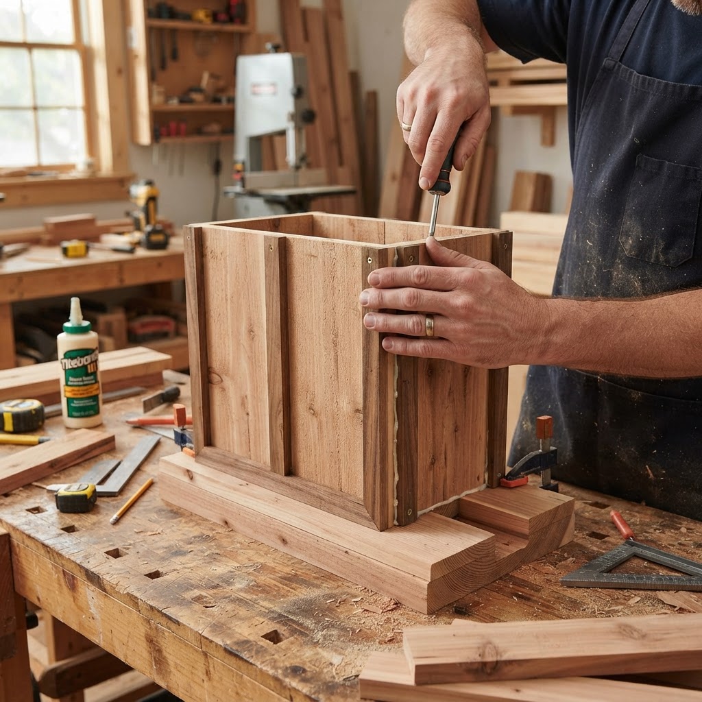 Tudor-Style Half-Timbered Cottage Seed Manor — step 1