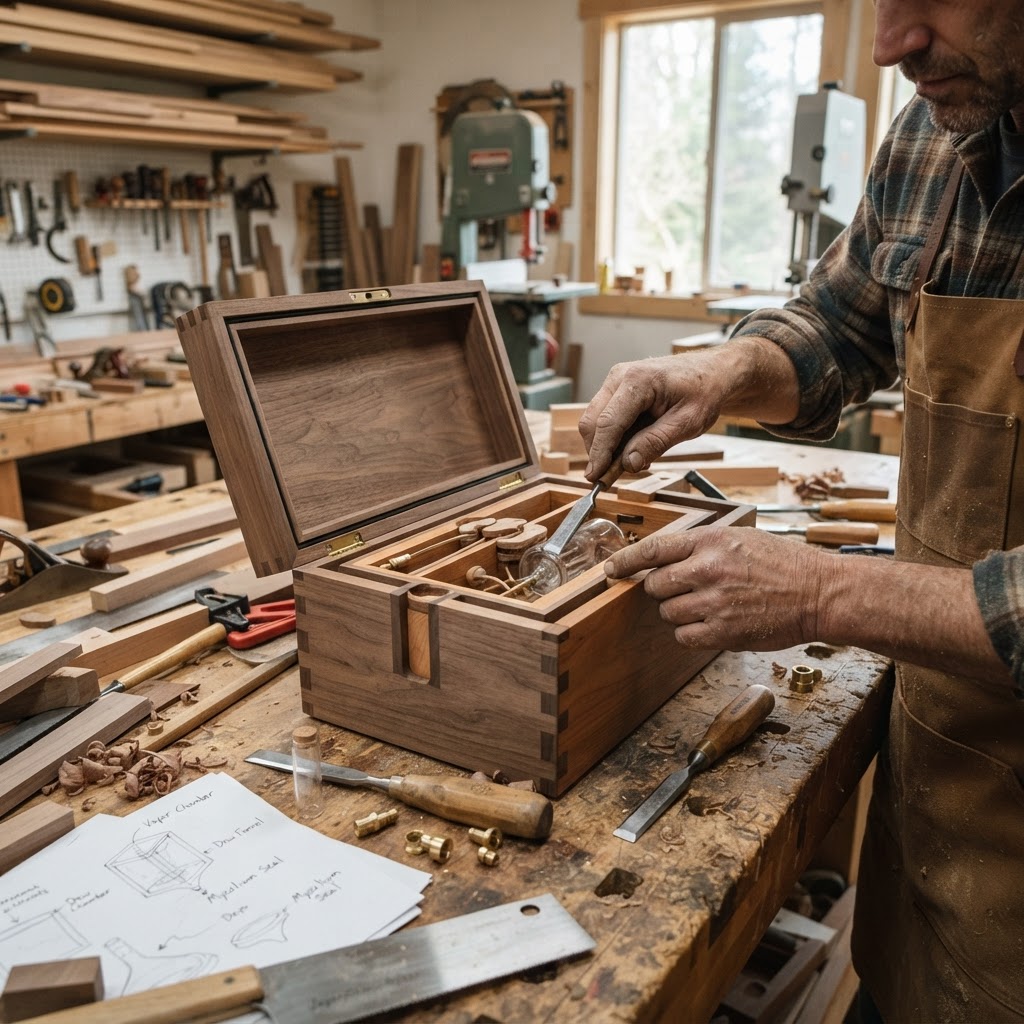 Bespoke Treetop Dendritic Mycelium-Infused Phyto-Pneumatic Sap-Flow Canopy Vapor-Synthesis Tea Chest — step 2