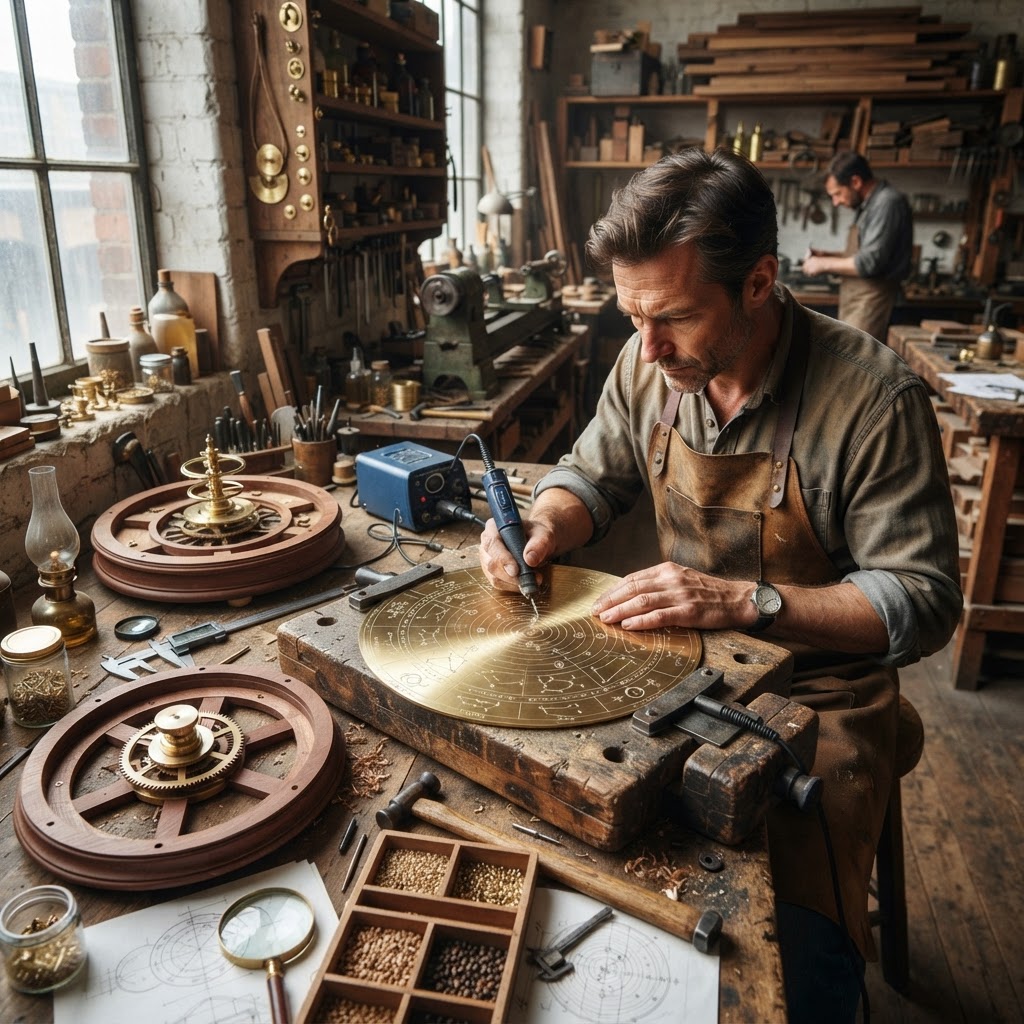 Steampunk Victorian Brass Orrery Seed Planetarium — step 3