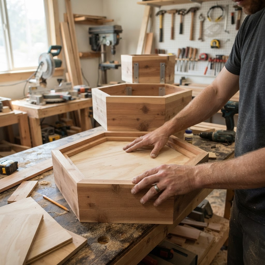 Floating Tiered Geometric Herb Garden — step 3