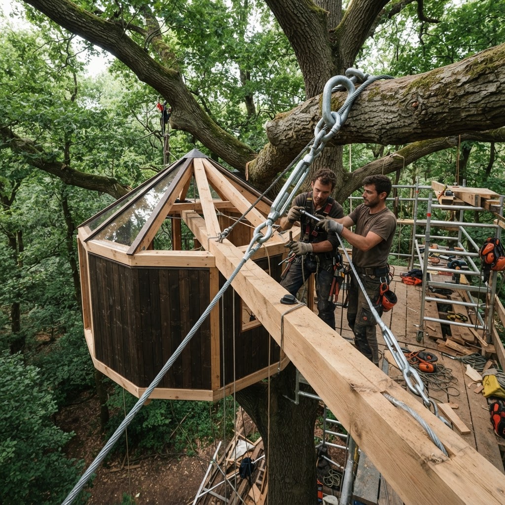 Suspended Treetop Bibliophile's Archival Vault — step 3