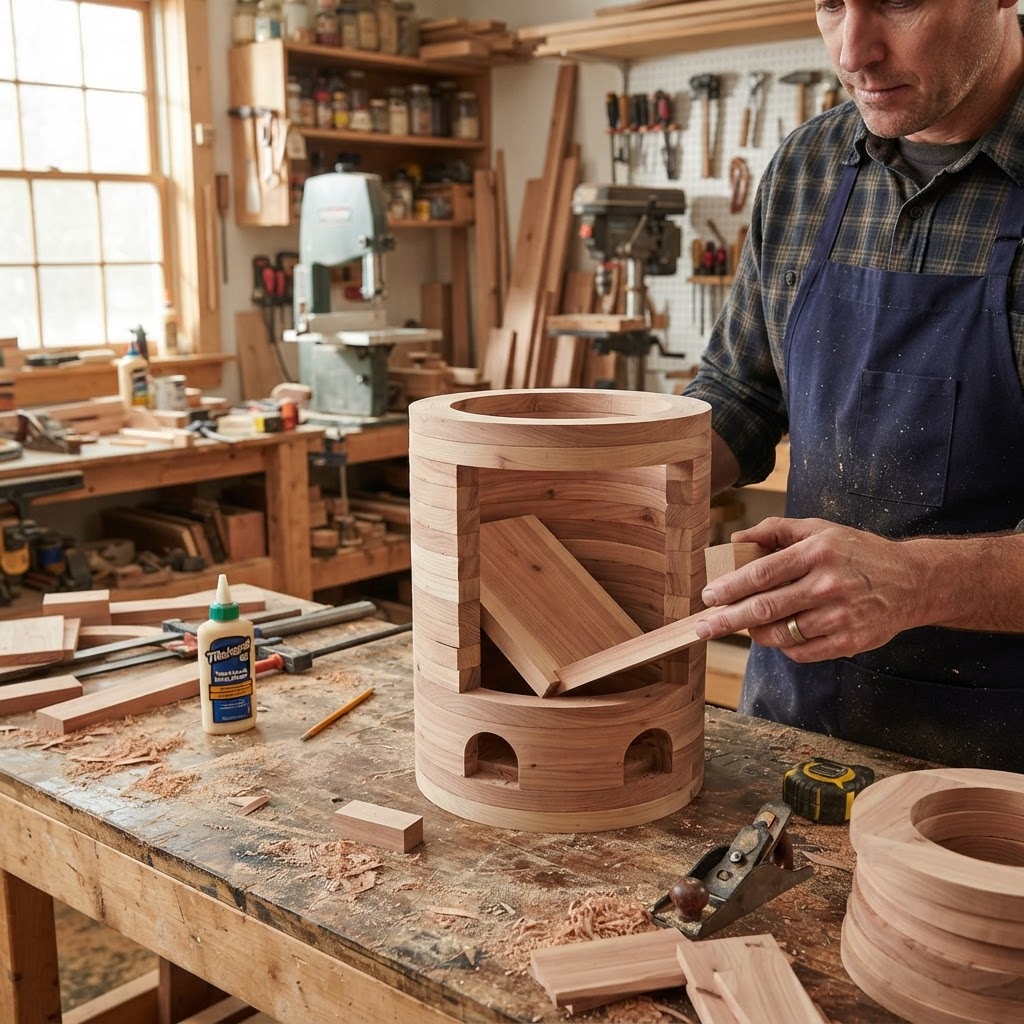 Maritime Lighthouse Solar-Beacon Bird Feeder — step 1