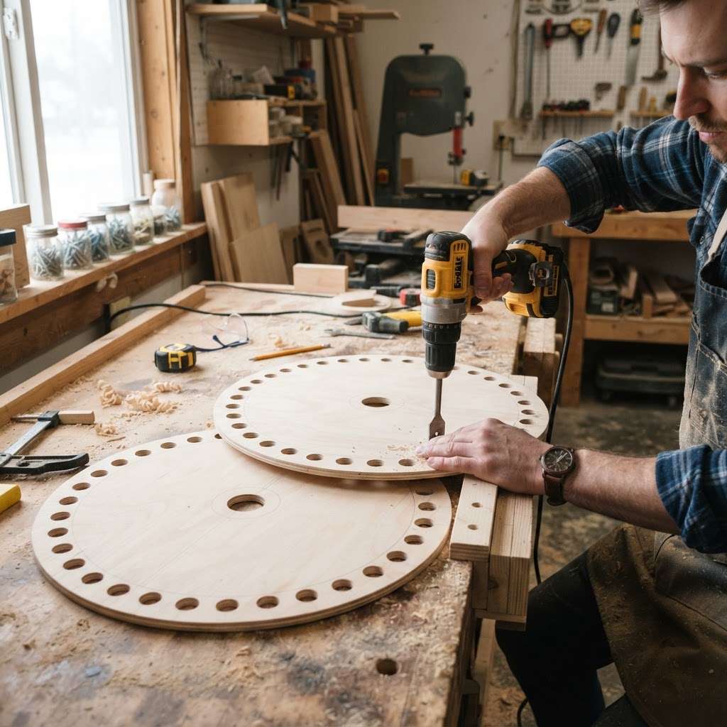 Vintage Film Reel Seed Carousel — step 1