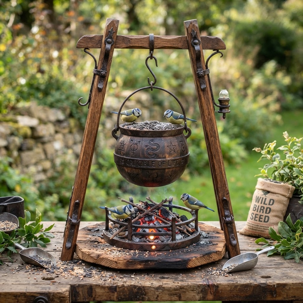 Vintage Alchemy Alchemist Crucible Seed Cauldron