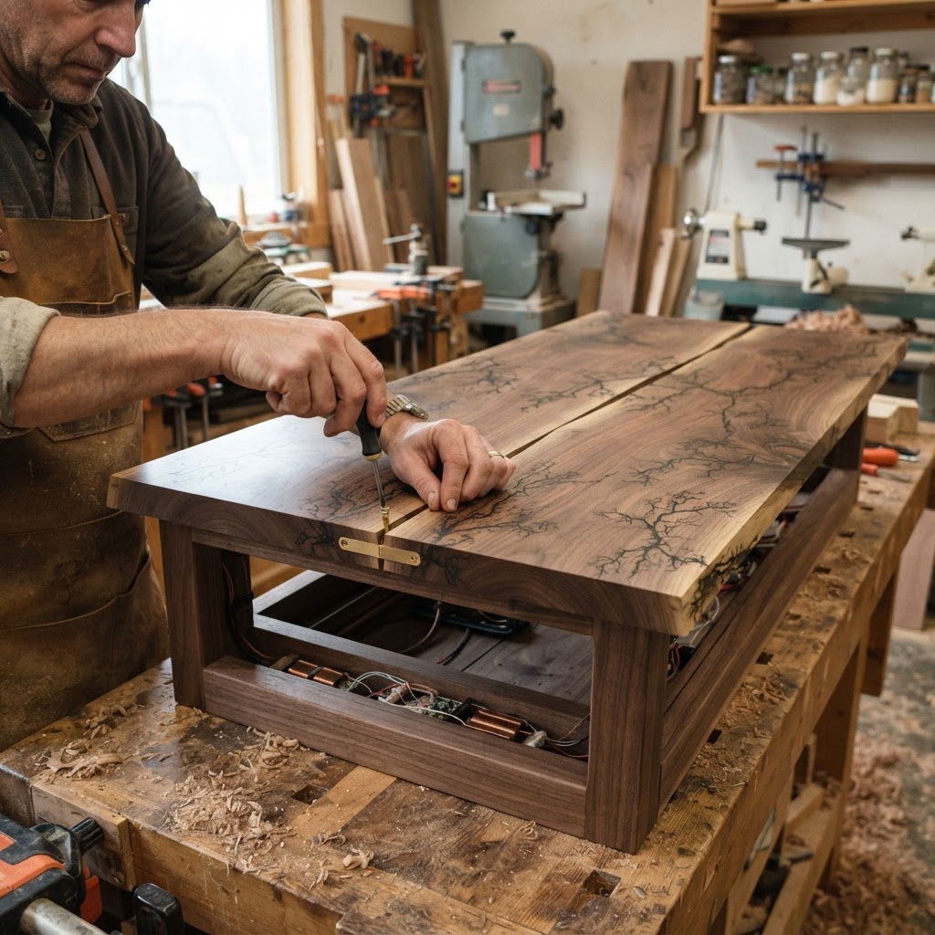 Bespoke Treetop Dendritic Mycelium-Infused Phyto-Resonant Sap-Flow Canopy Aurora-Vane Writing Console — step 3
