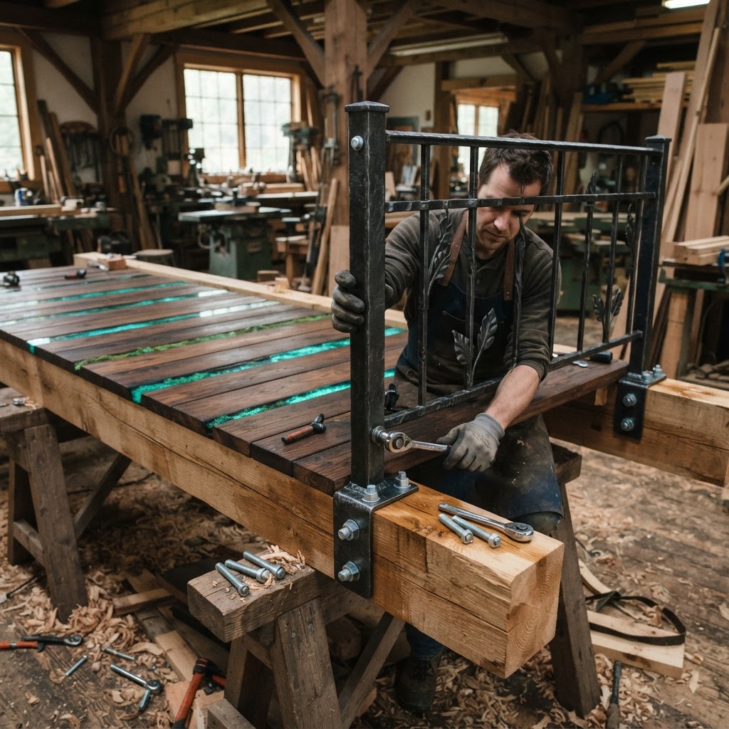 Bioluminescent Moss-Inlay Suspension Bridge — step 4