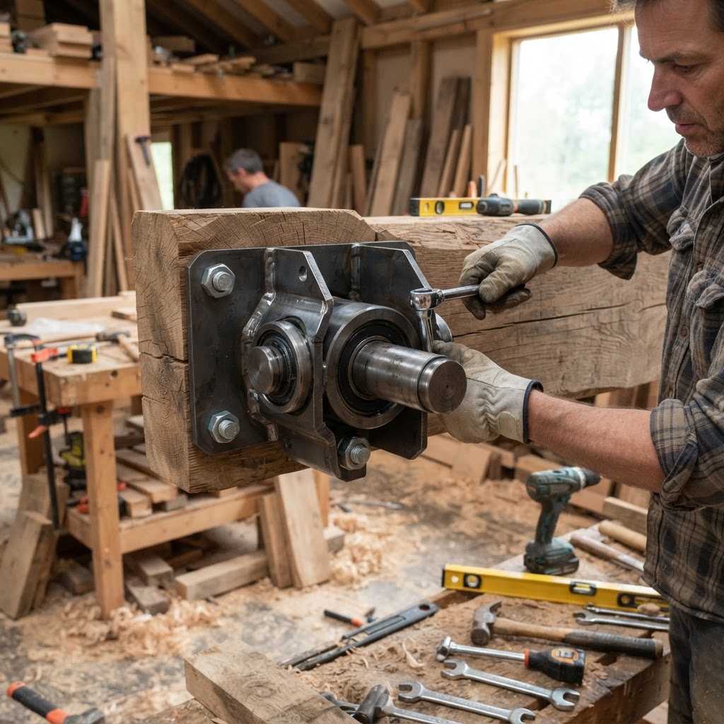 Equilibrium Counter-Weighted Treetop Teeter-Deck — step 1