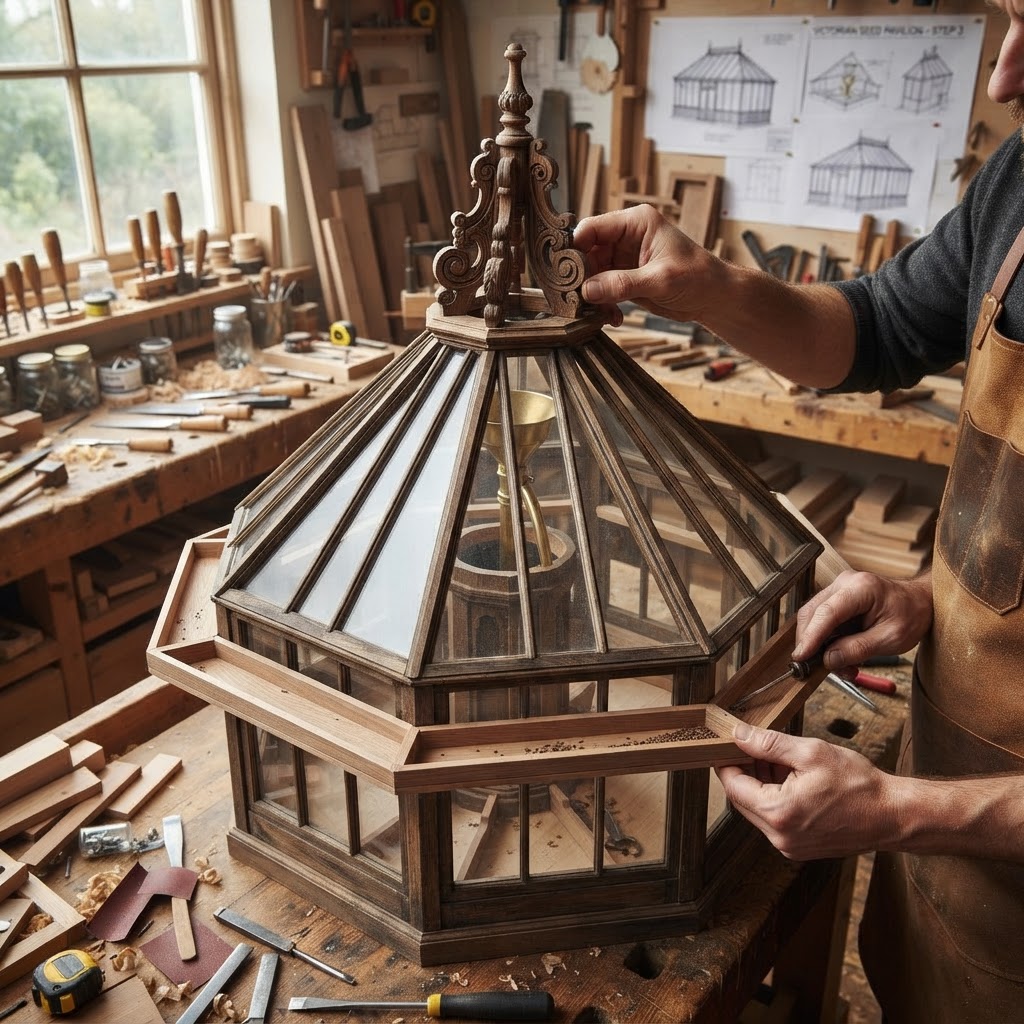 Victorian Miniature Conservatory Seed Pavilion — step 3