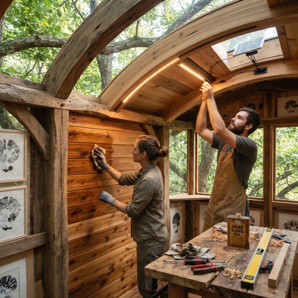 Bespoke Treetop Mycological Spore-Print Gallery — step 4