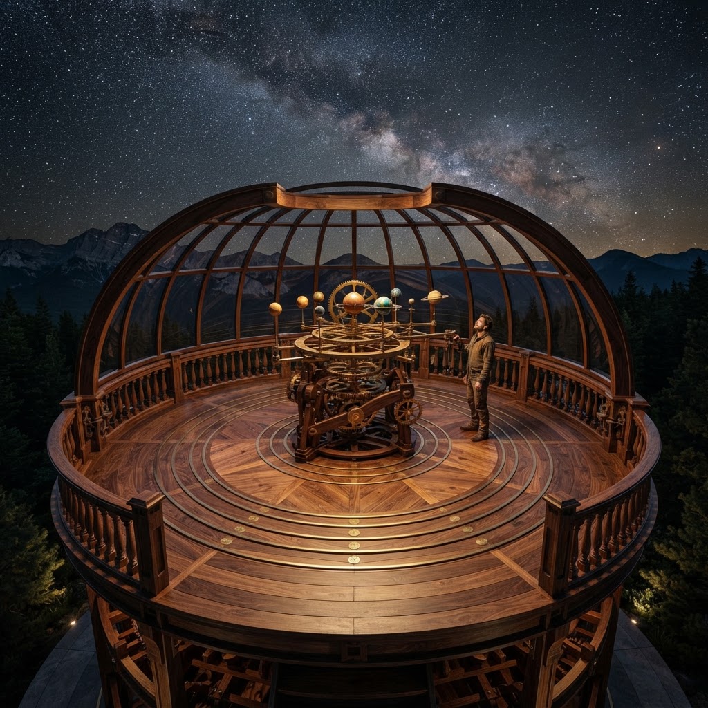 Clockwork Celestial Orrery Observation Deck
