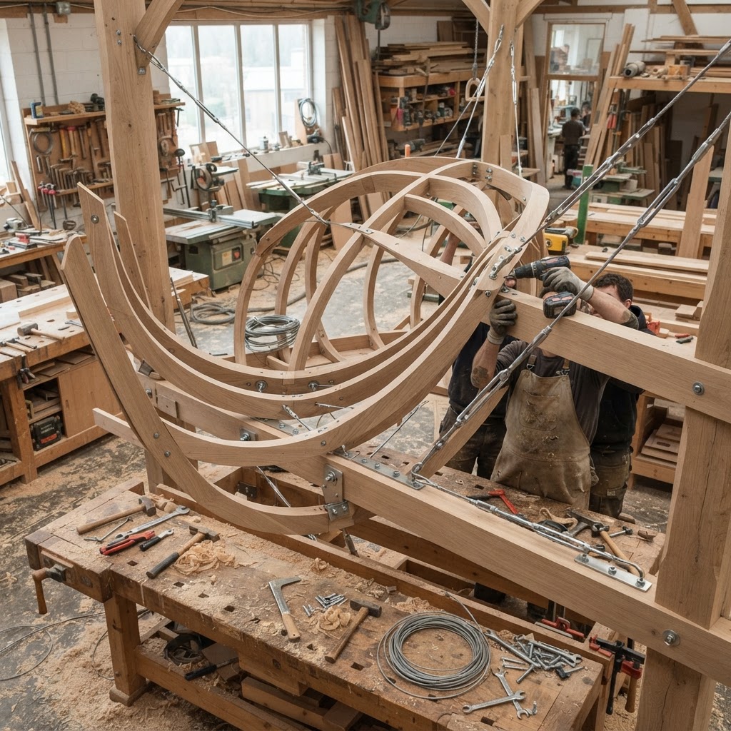 Bespoke Treetop Fractal-Fracture Resin Reading Nook — step 3