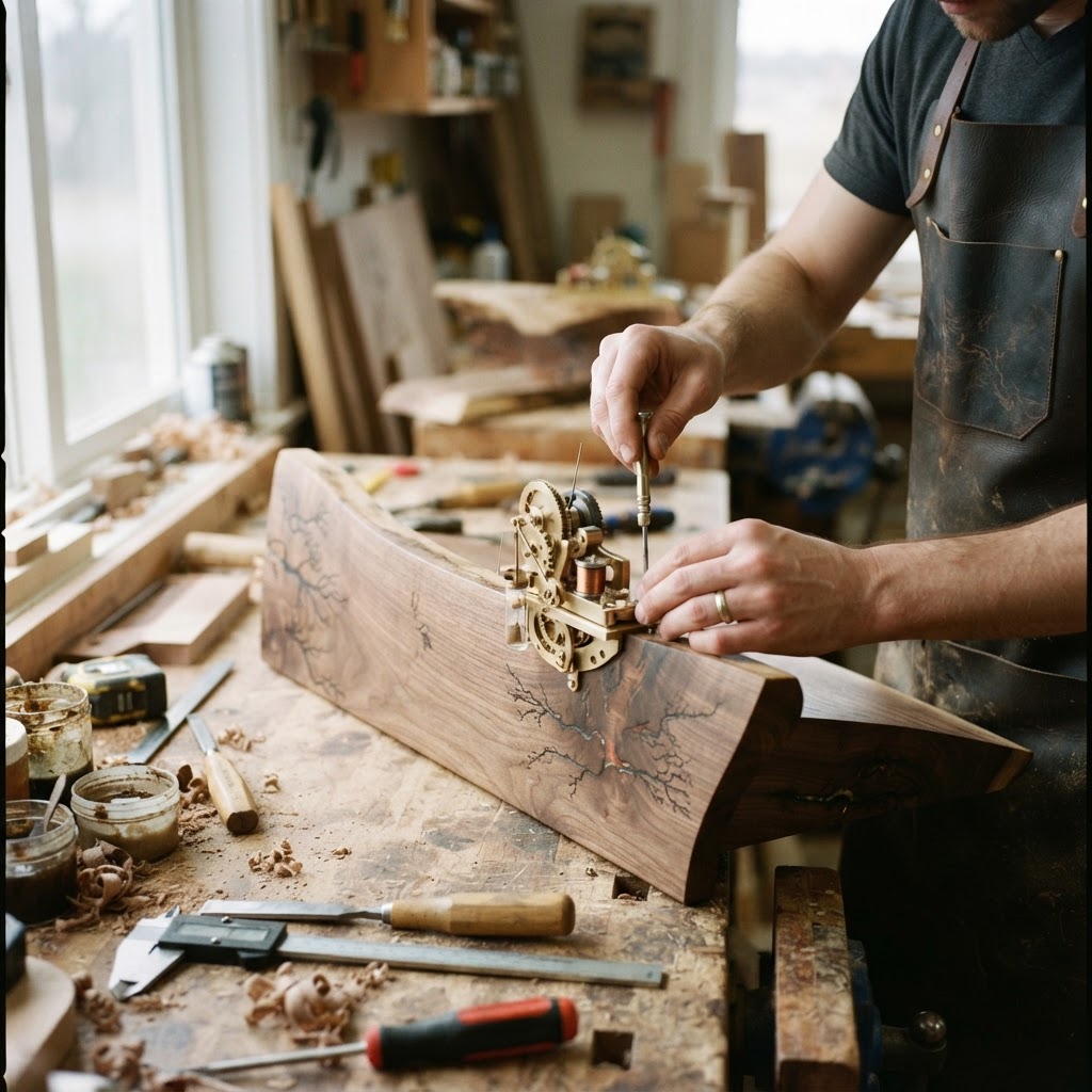 Bespoke Treetop Dendritic Mycelium-Infused Phyto-Resonant Sap-Flow Canopy Aurora-Vane Writing Console — step 4