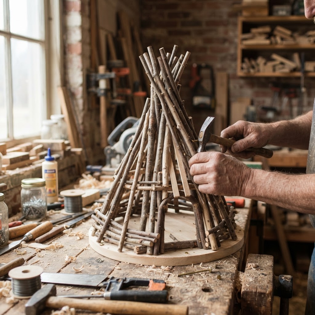 Navajo Hogan Inspired Bird Dwelling — step 2