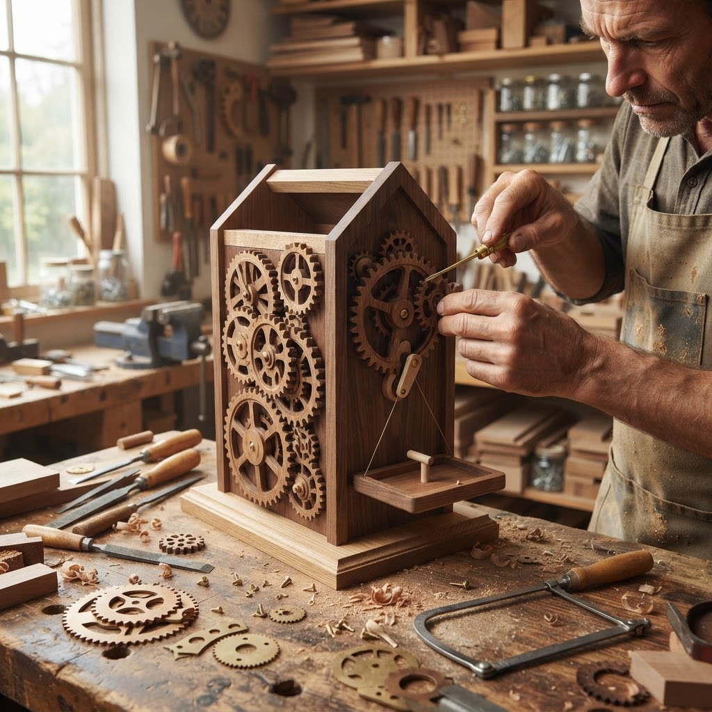 Clockwork Automaton Bird Feeder — step 2
