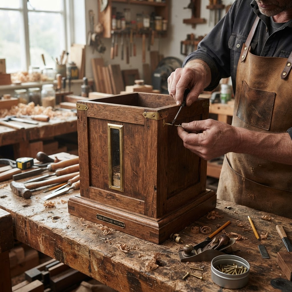 Vintage Patinated Copper Victorian Telegraphic Heliograph Seed Signaler — step 1