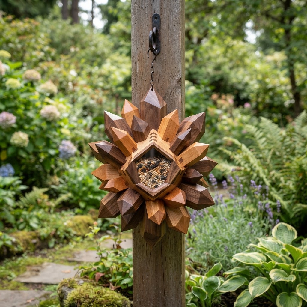 Crystalline Geode-Inspired Faceted Seed Cluster