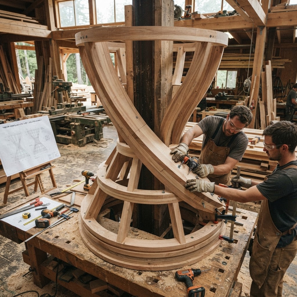 Equinoctial Hourglass Treetop Hour-Glass Suite — step 1