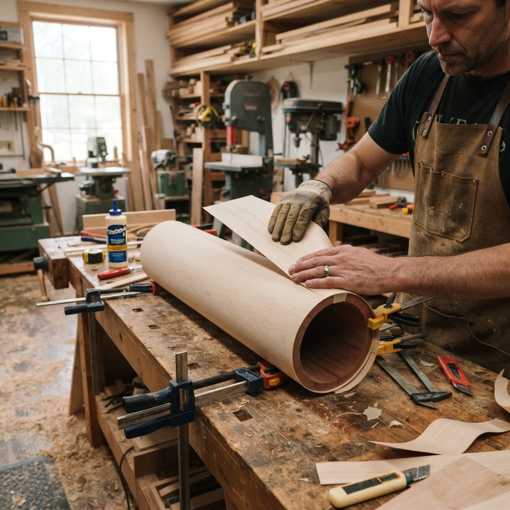 Neoclassical Marbleized Columnar Seed Pillar — step 1