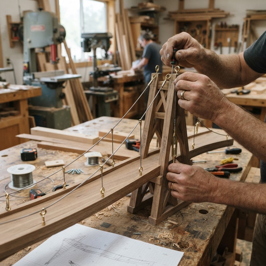 Catenary Arch Suspension Bridge Seed Span — step 3