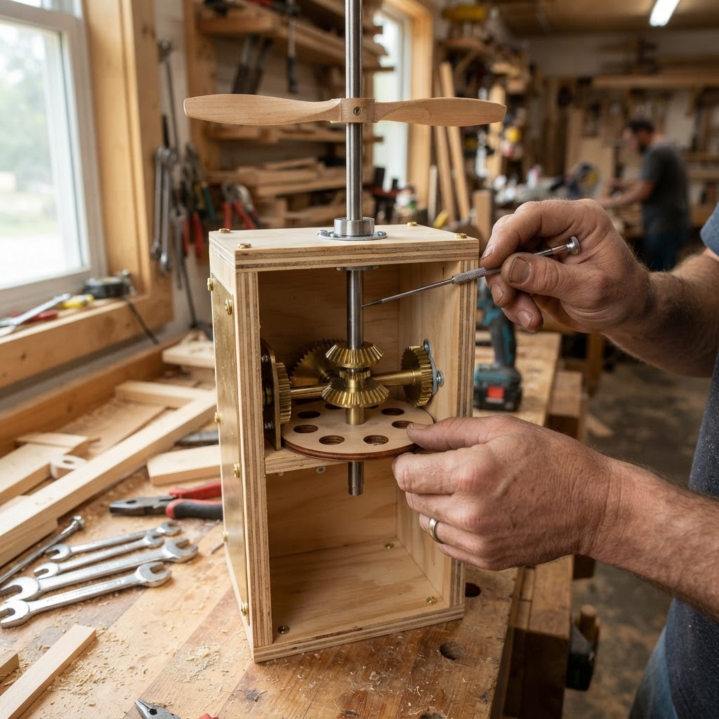 Aeronautical Aviary Propeller-Driven Seed Spinner — step 3