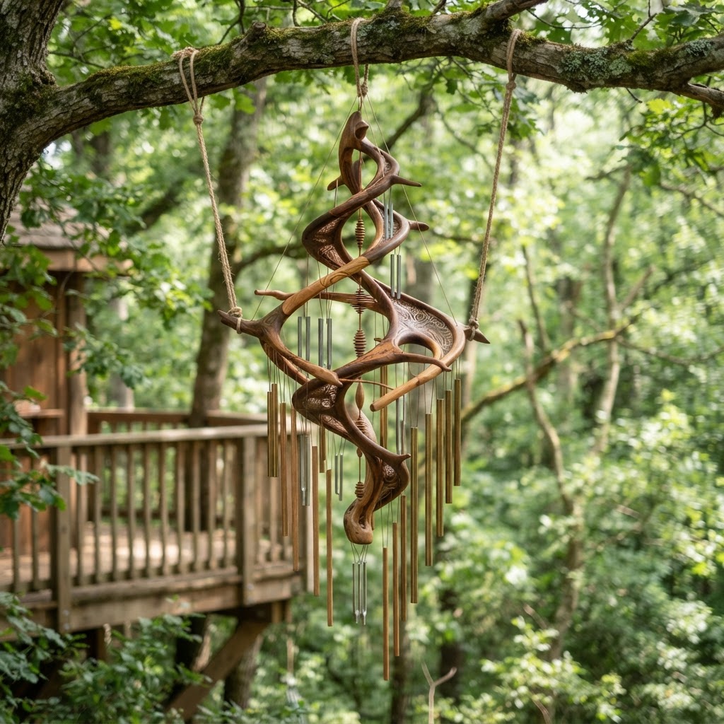 Bespoke Treetop Dendritic Mycelium-Infused Phyto-Oscillating Sap-Flow Canopy Resonance-Chime