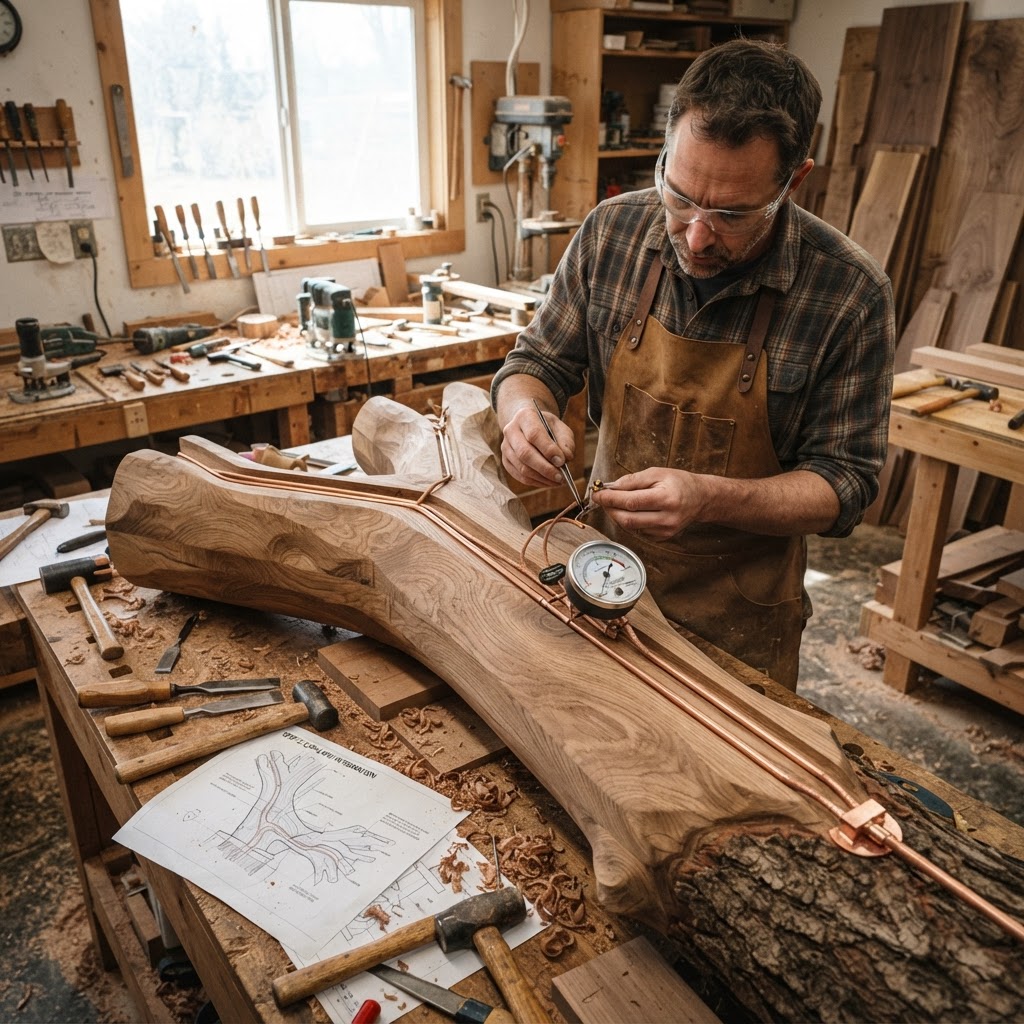 Bespoke Treetop Dendritic Mycelium-Infused Phyto-Reactive Sap-Pulse Canopy Telescope Pier — step 2