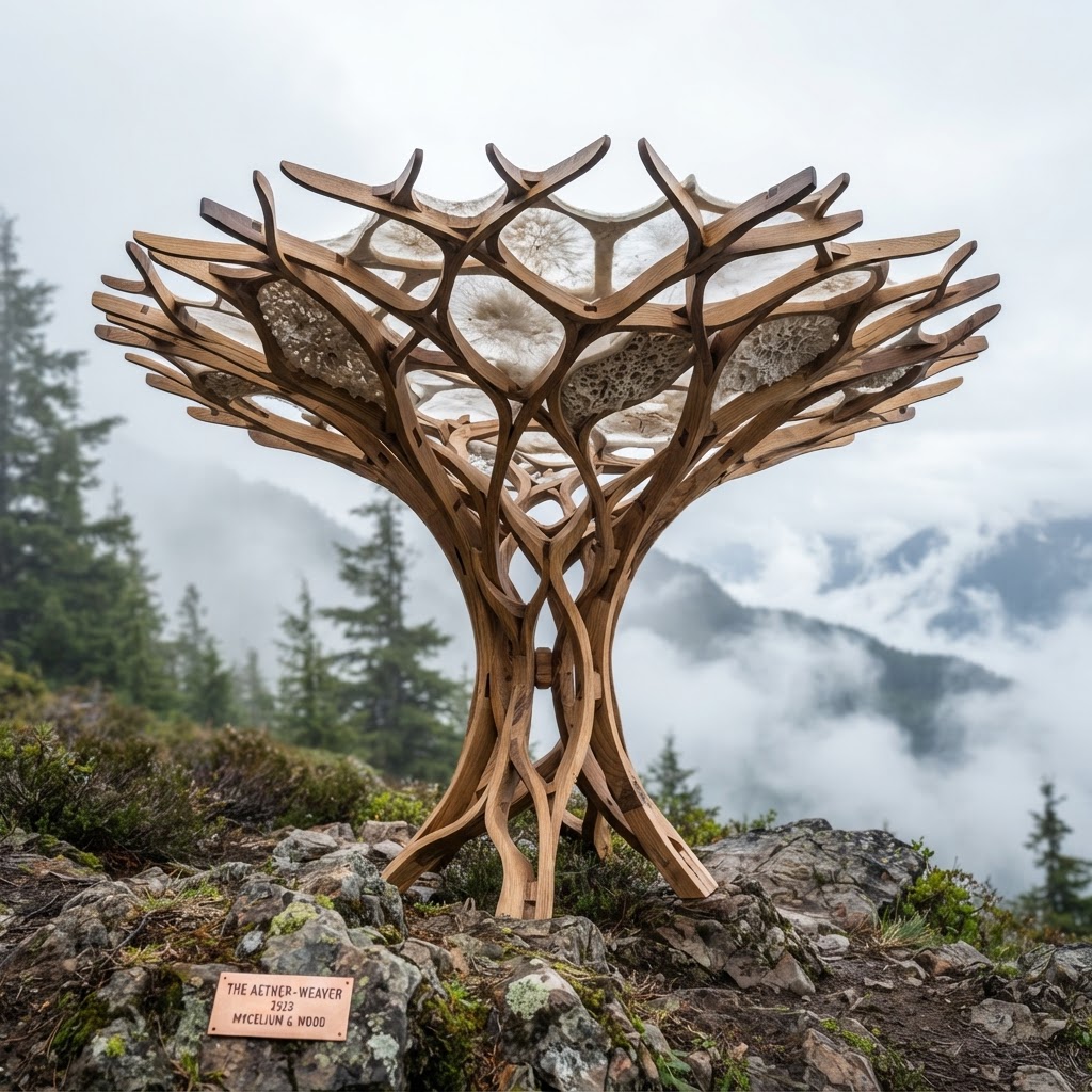 Bespoke Treetop Dendritic Mycelium-Infused Phyto-Tectonic Canopy Cloud-Gatherer