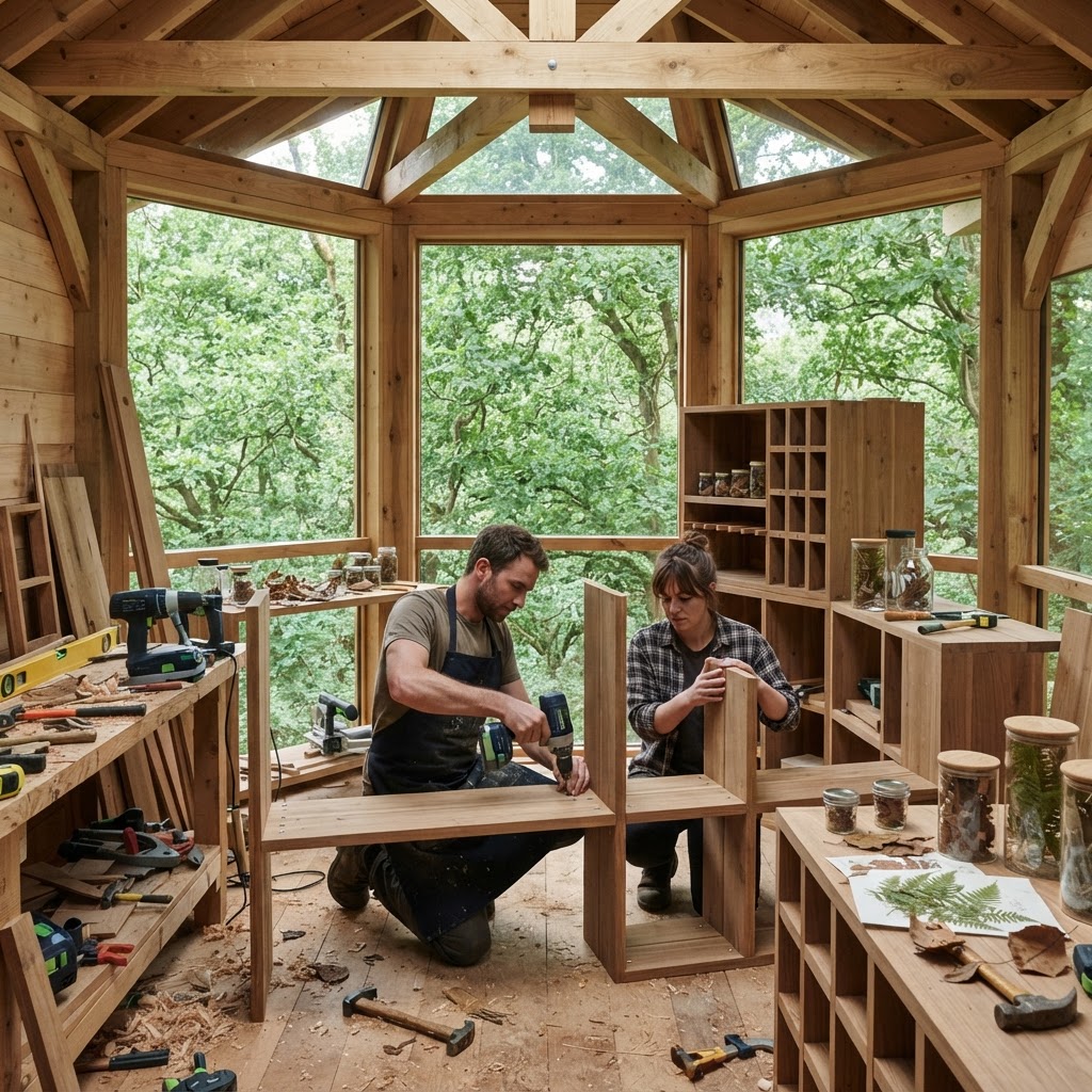 Bespoke Treetop Cyanotype Sunlight Exposure Studio — step 4