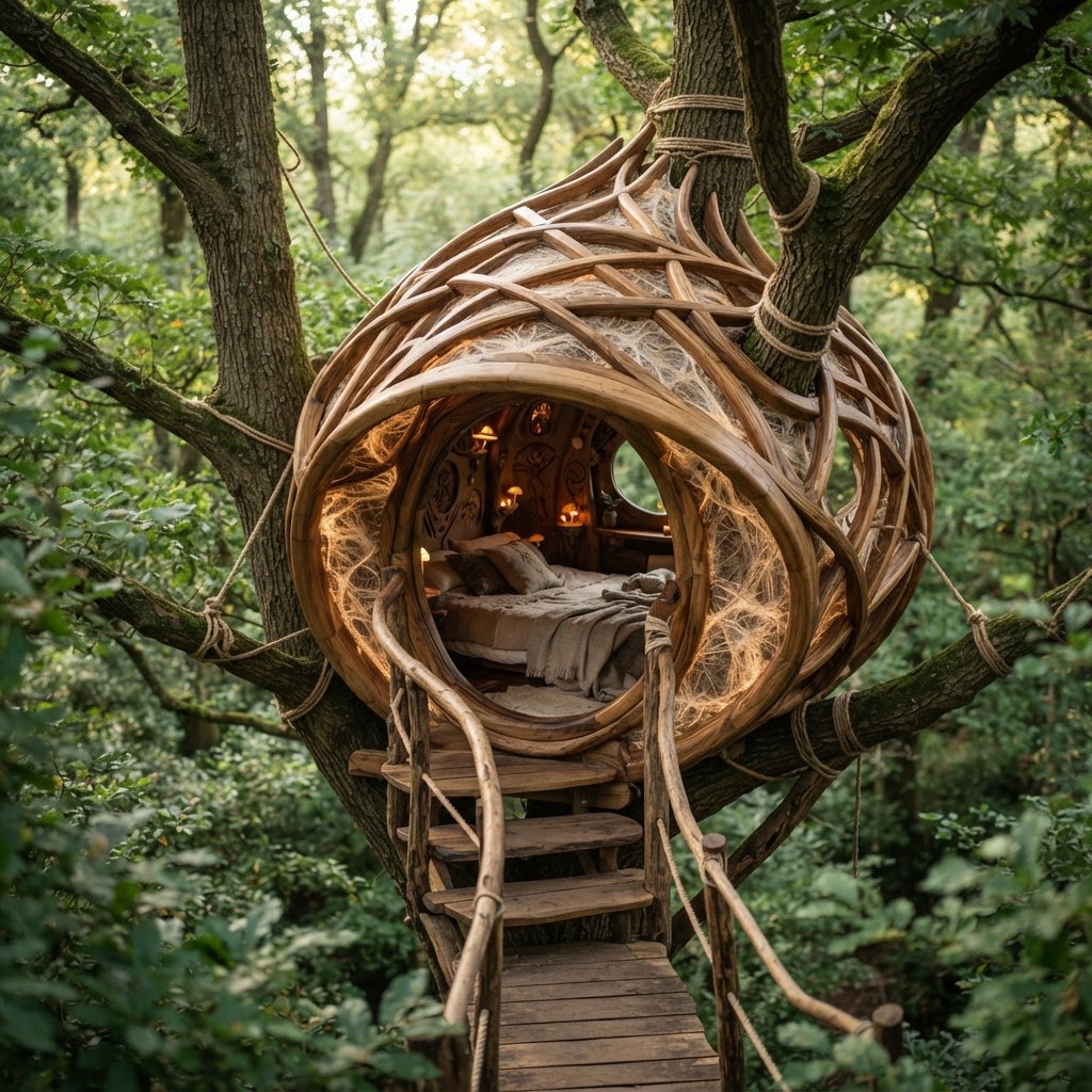 Bespoke Treetop Dendritic Mycelium-Infused Phyto-Vibrational Sap-Pulse Canopy Echo-Resonance Sleeping Pod