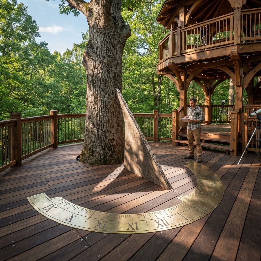 Zenith-Alignment Treetop Sundial Observatory