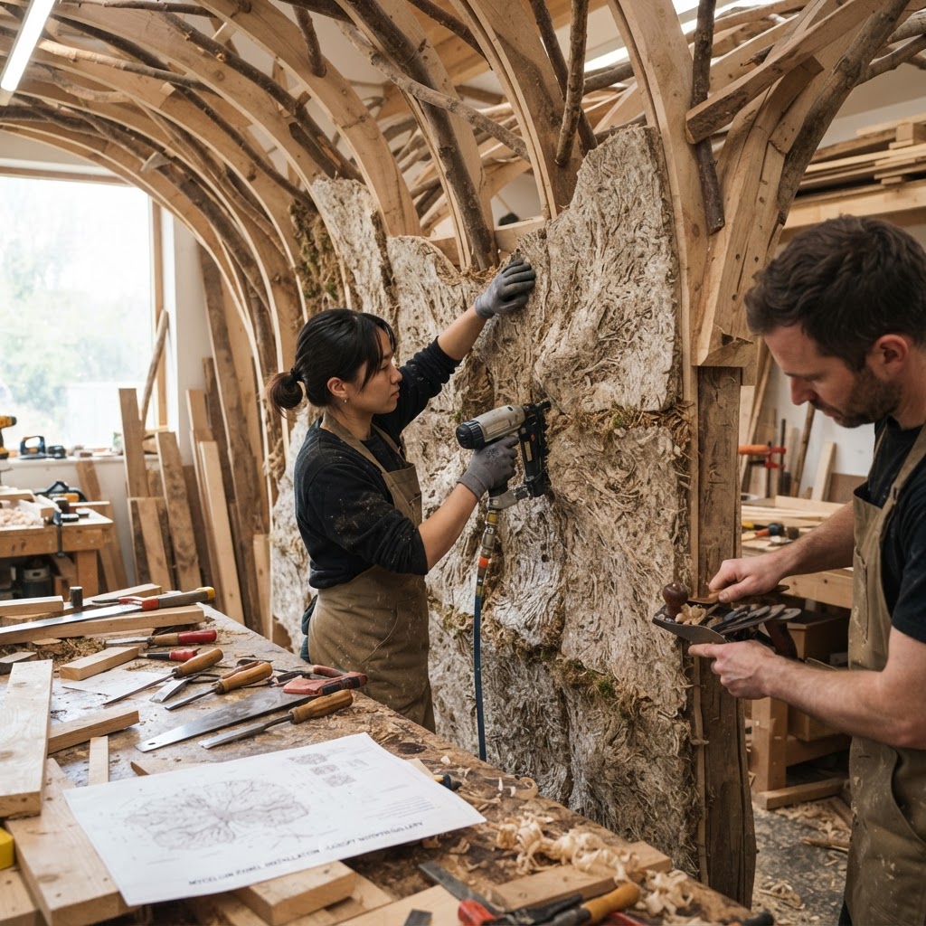 Bespoke Treetop Dendritic Mycelium-Infused Phyto-Acoustic Sap-Flow Canopy Whisper-Gallery — step 3