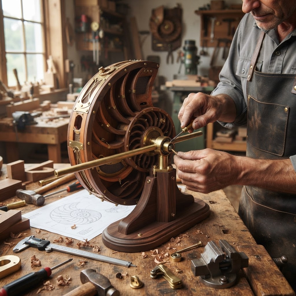 Steampunk Nautilus Spiral Shell Seed Chamber — step 3