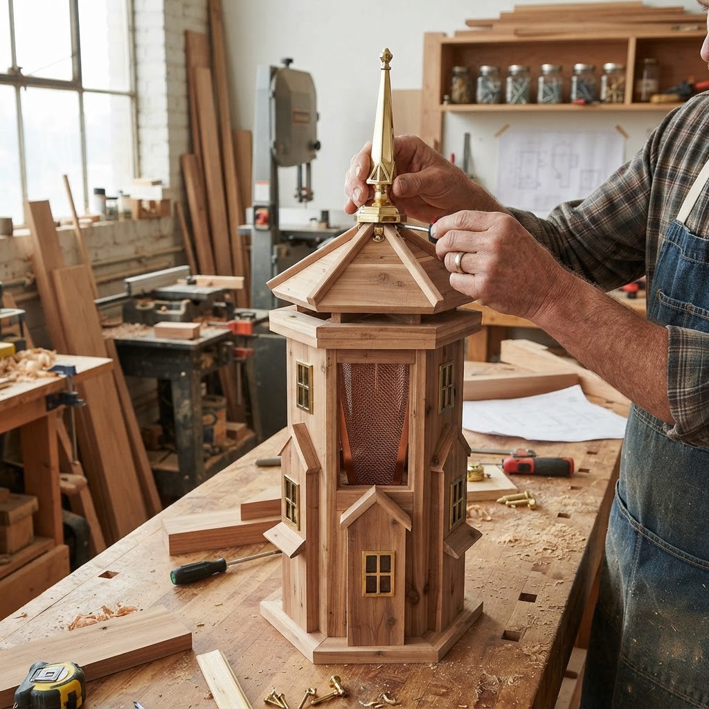 Art Deco Geometric Cedar Seed-Silo Skyscraper — step 3