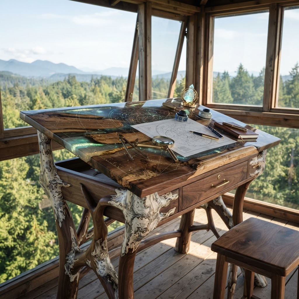 Bespoke Treetop Dendritic Mycelium-Infused Phyto-Refractive Sap-Flow Canopy Sky-Surveying Drafting Bureau
