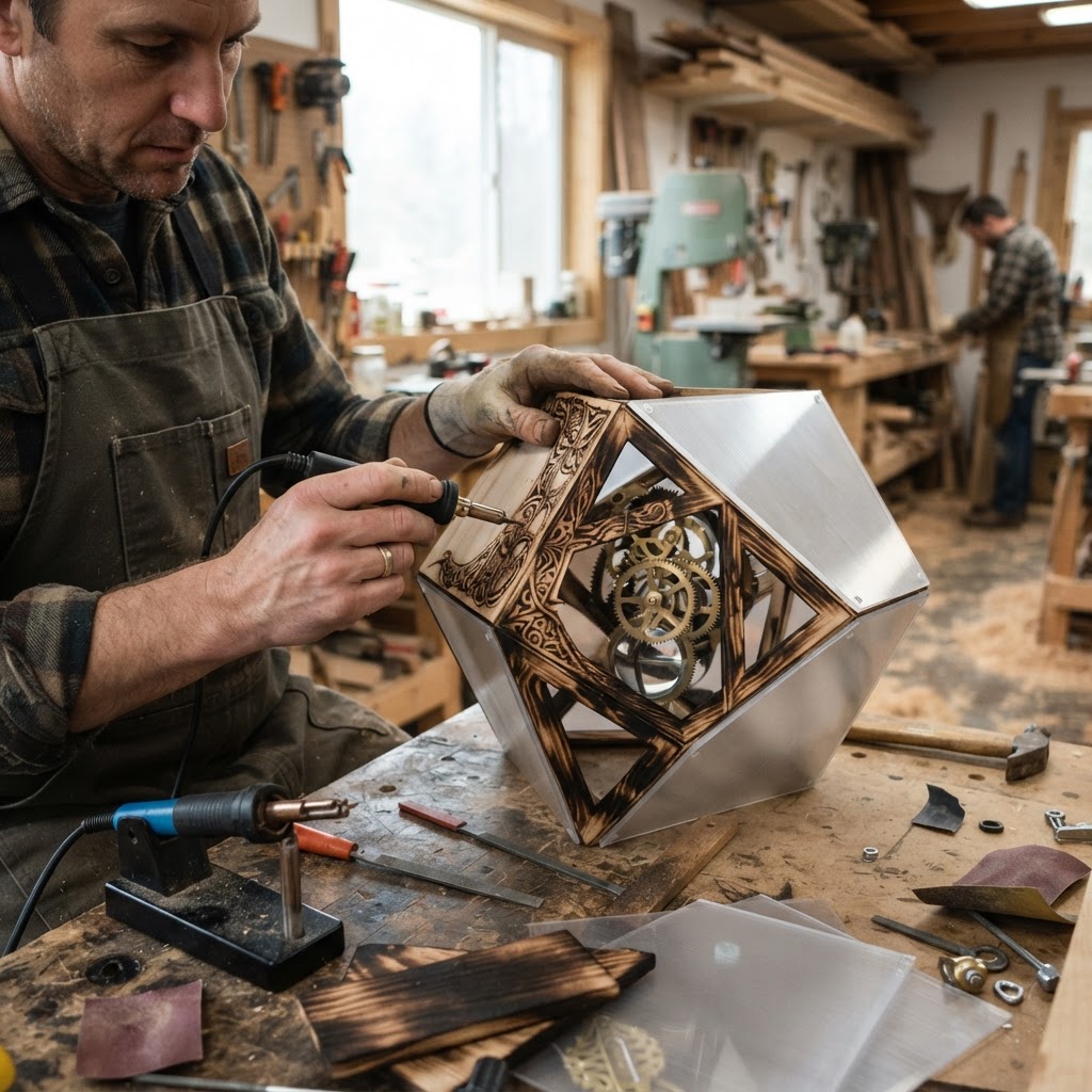 Kinetic Treetop Kaleidoscope Viewing Lantern — step 3