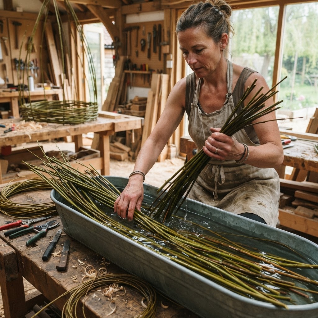 Whispering Willow Woven Willow Hammock Nest — step 1