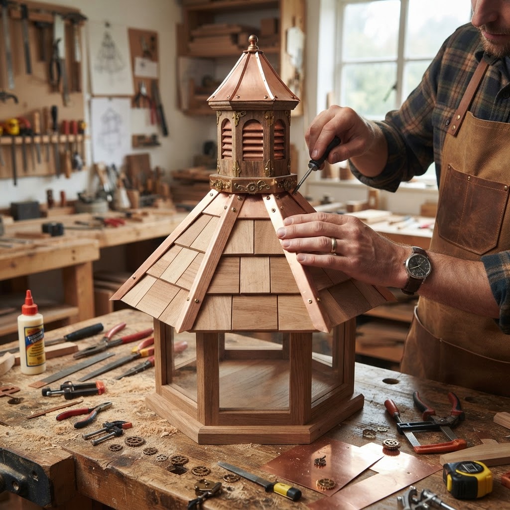 Steampunk Victorian Conservatory Bird Feeder — step 3