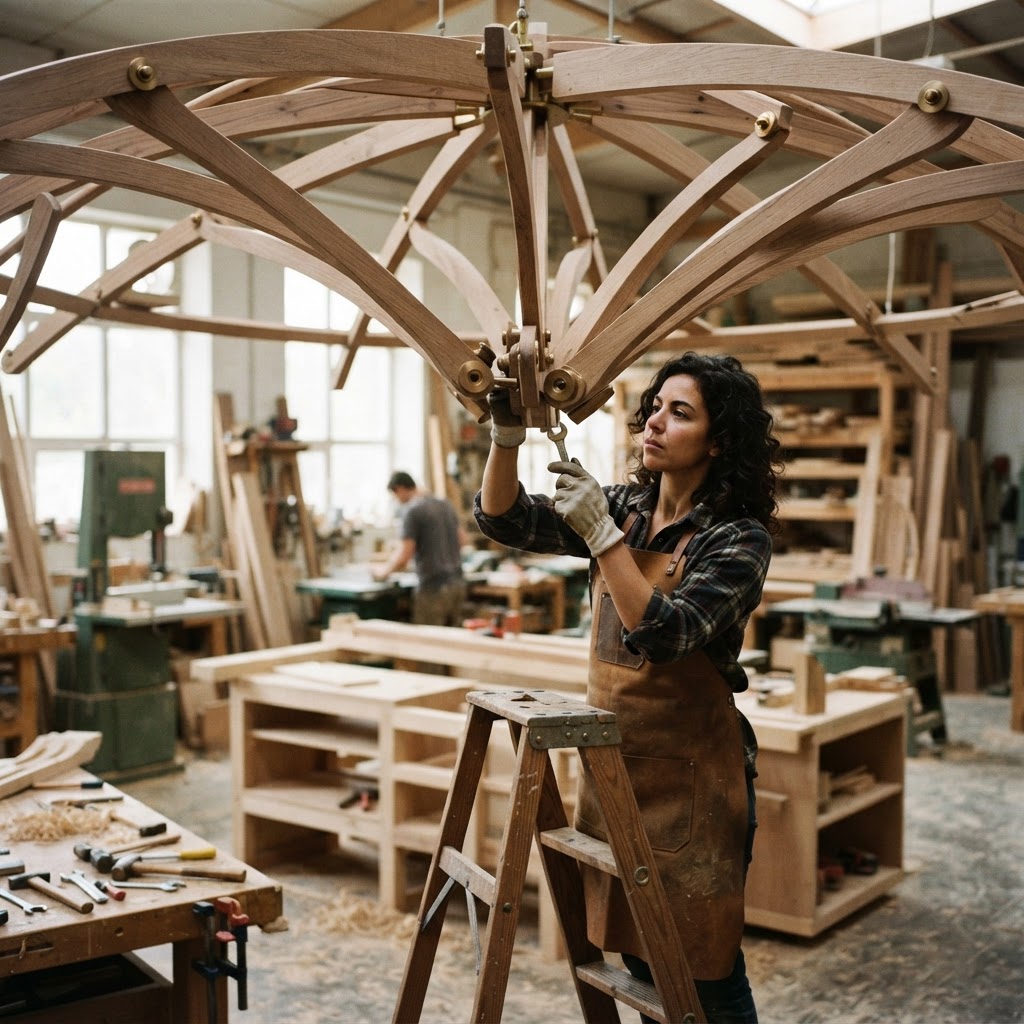 Bespoke Treetop Dendritic Mycelial Phyto-Kinetic Wind-Chime Pavilion — step 3