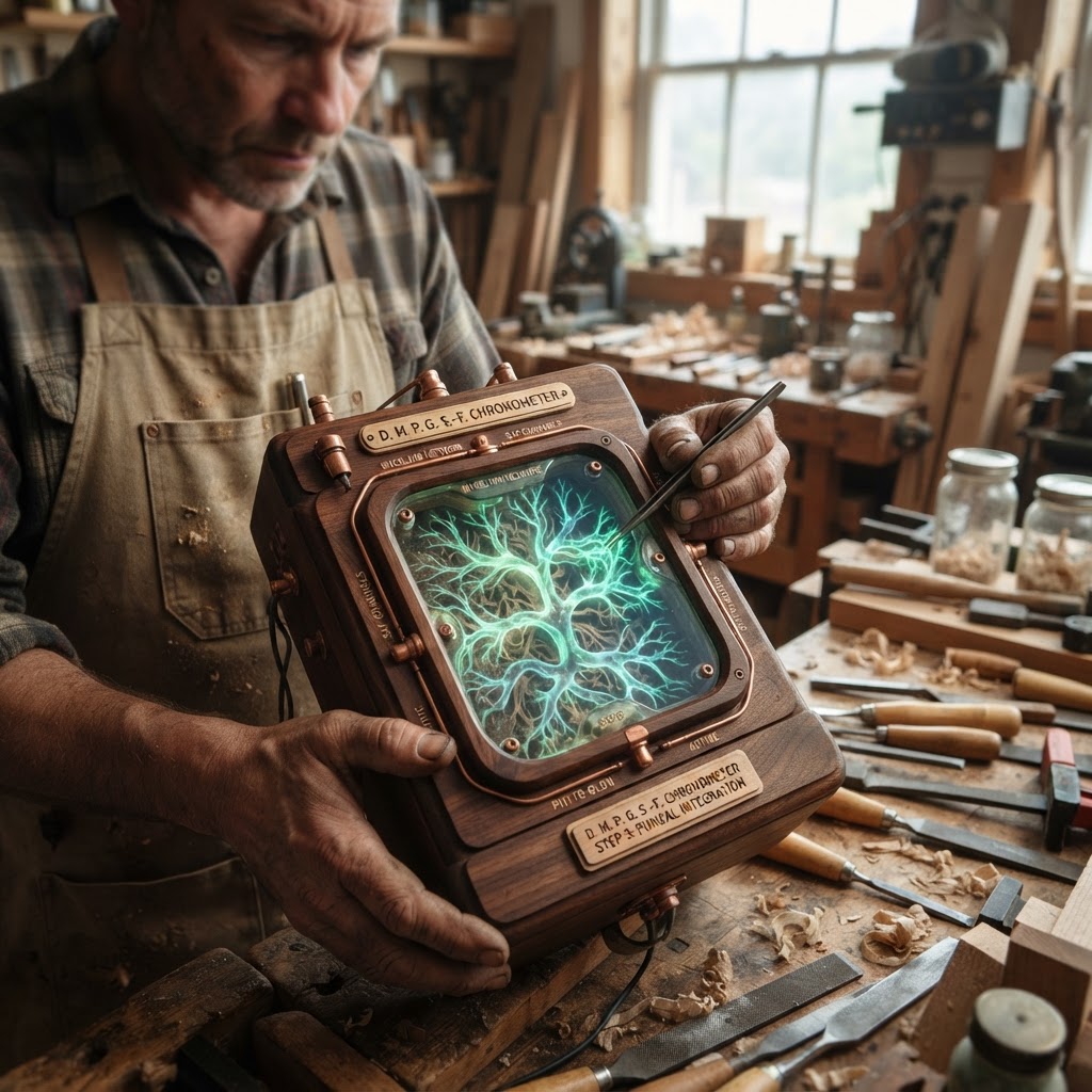 Bespoke Treetop Dendritic Mycelium-Infused Phyto-Glow Sap-Flow Chronometer — step 3