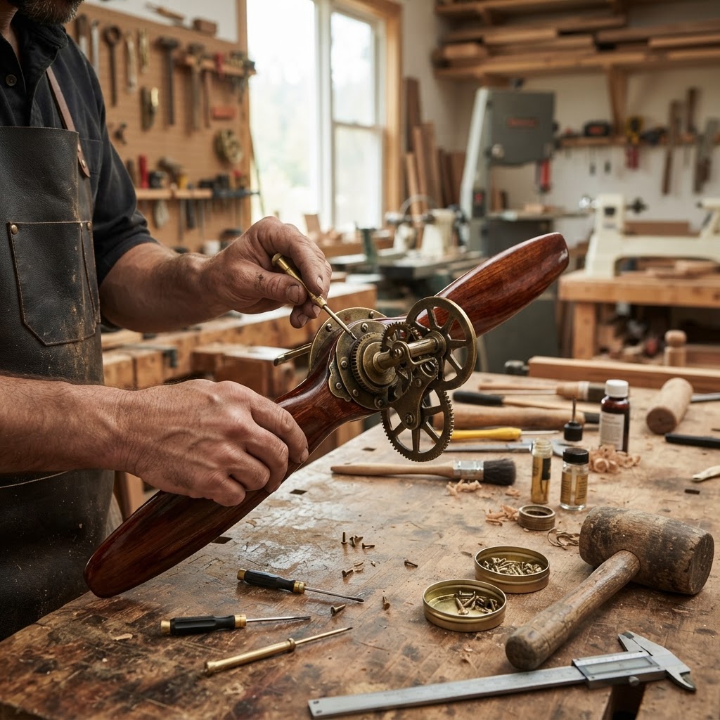 Steampunk Aviator Propeller Seed Spinner — step 4