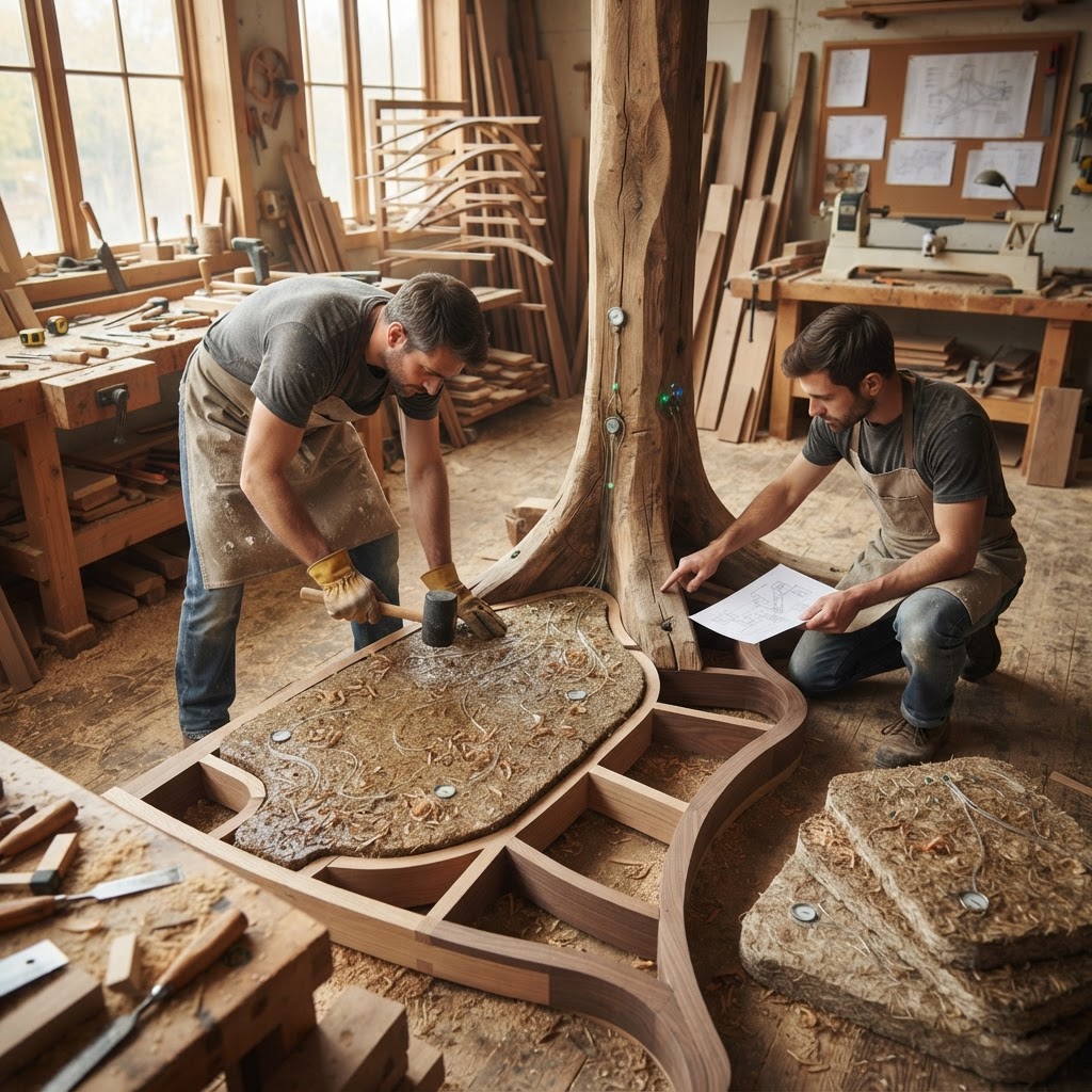 Bespoke Treetop Dendritic Mycelium-Infused Phyto-Atmospheric Sap-Pressure Cloud-Chamber Lounge — step 2