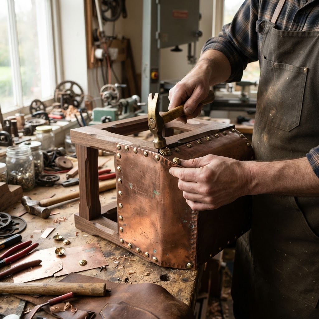 Vintage Patinated Copper Victorian Telegraphic Polarized Seed Relay — step 2