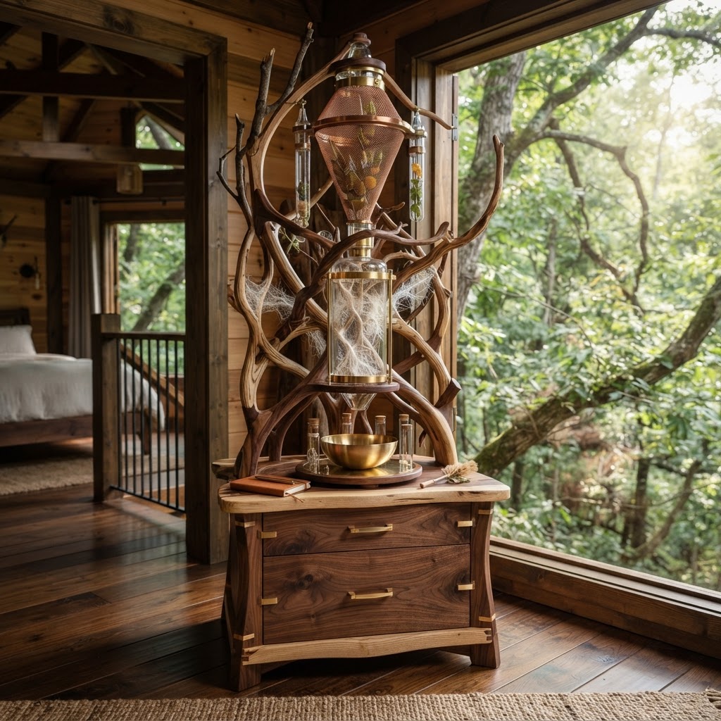 Bespoke Treetop Dendritic Mycelium-Infused Phyto-Cyclonic Sap-Vibration Canopy Pollen-Sifting Valet
