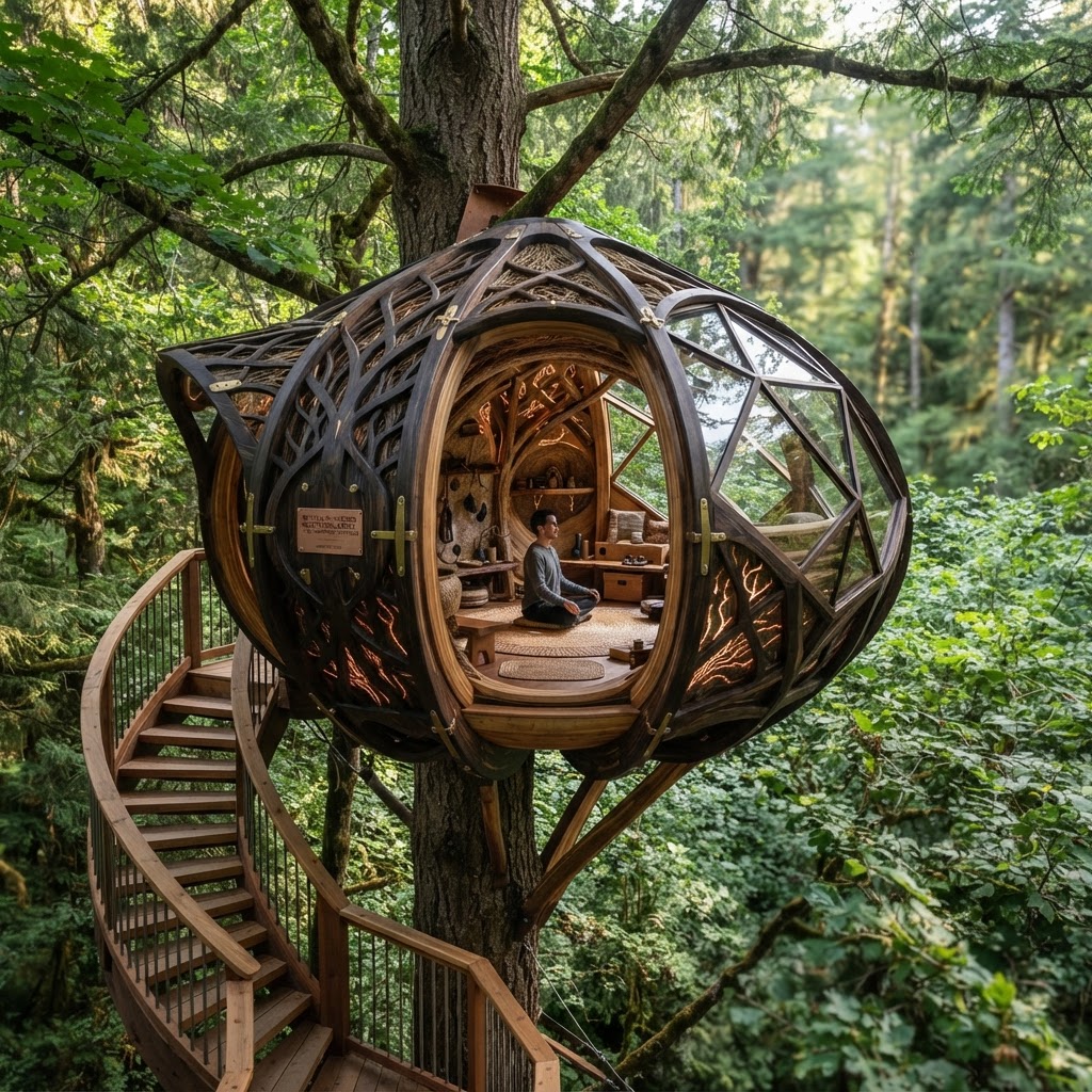 Bespoke Treetop Dendritic Mycelium-Infused Phyto-Gravitic Sap-Flow Canopy Tide-Mapping Meditation Crate