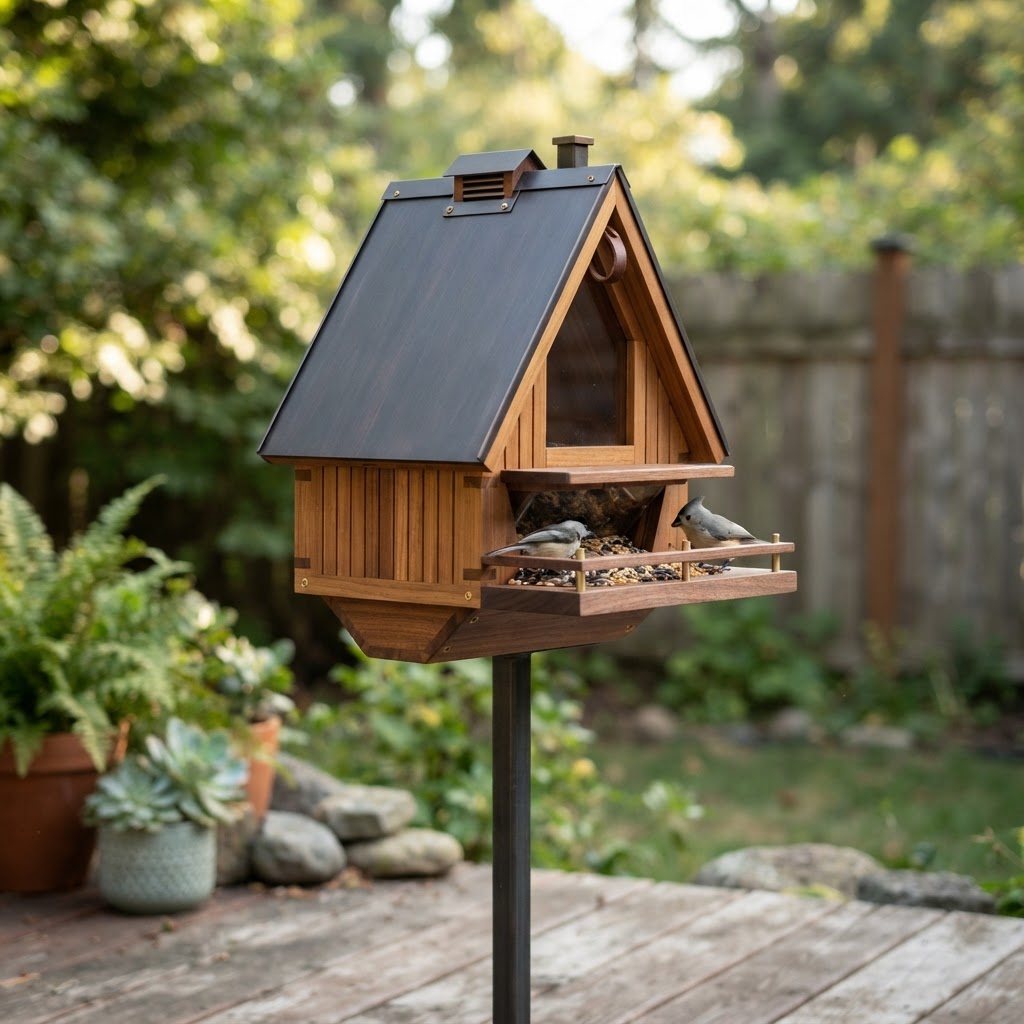 Vintage Mid-Century Modern A-Frame Seed Cabin