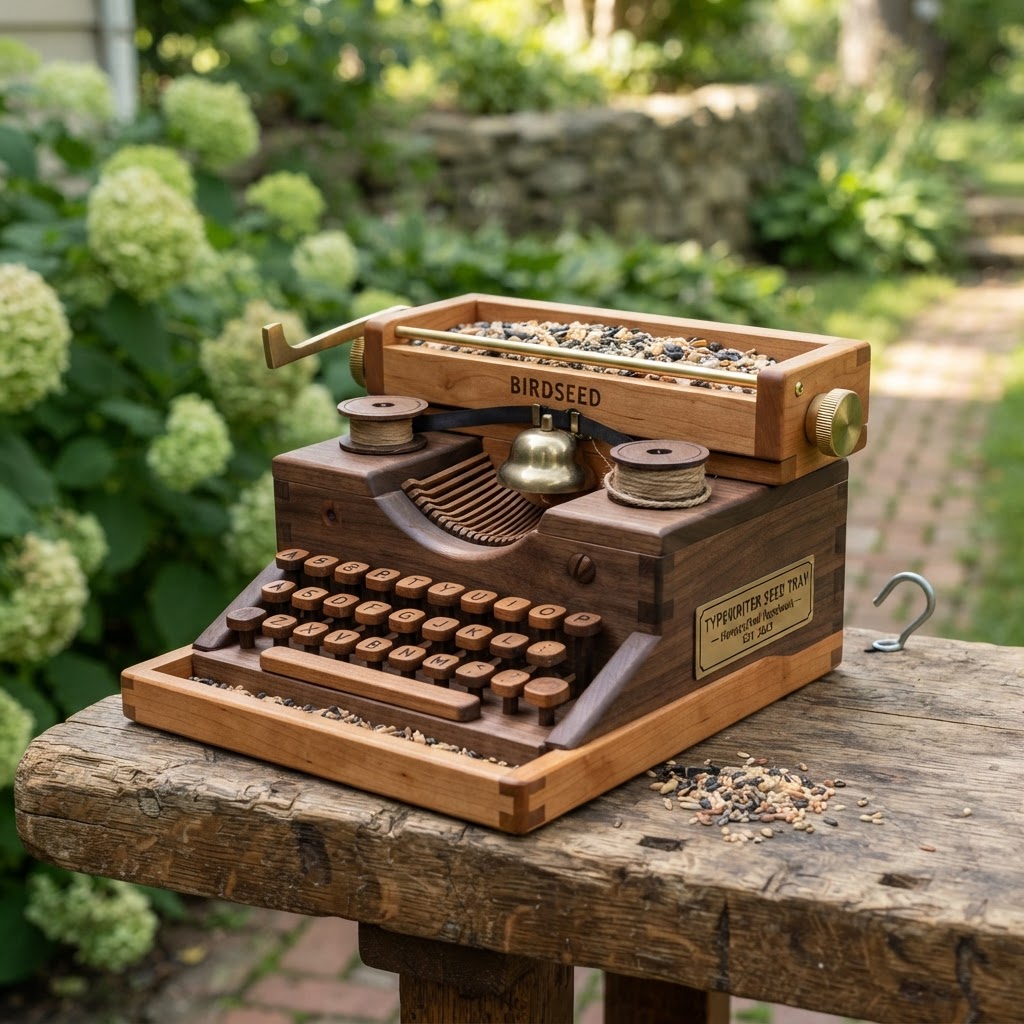 Vintage Typewriter Carriage Seed Tray