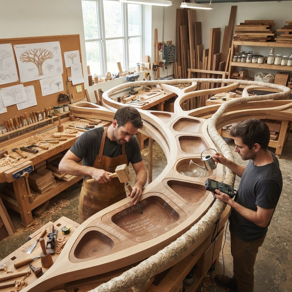 Bespoke Treetop Dendritic Mycelial Phyto-Acoustic Rain-Drum Pavilion — step 4