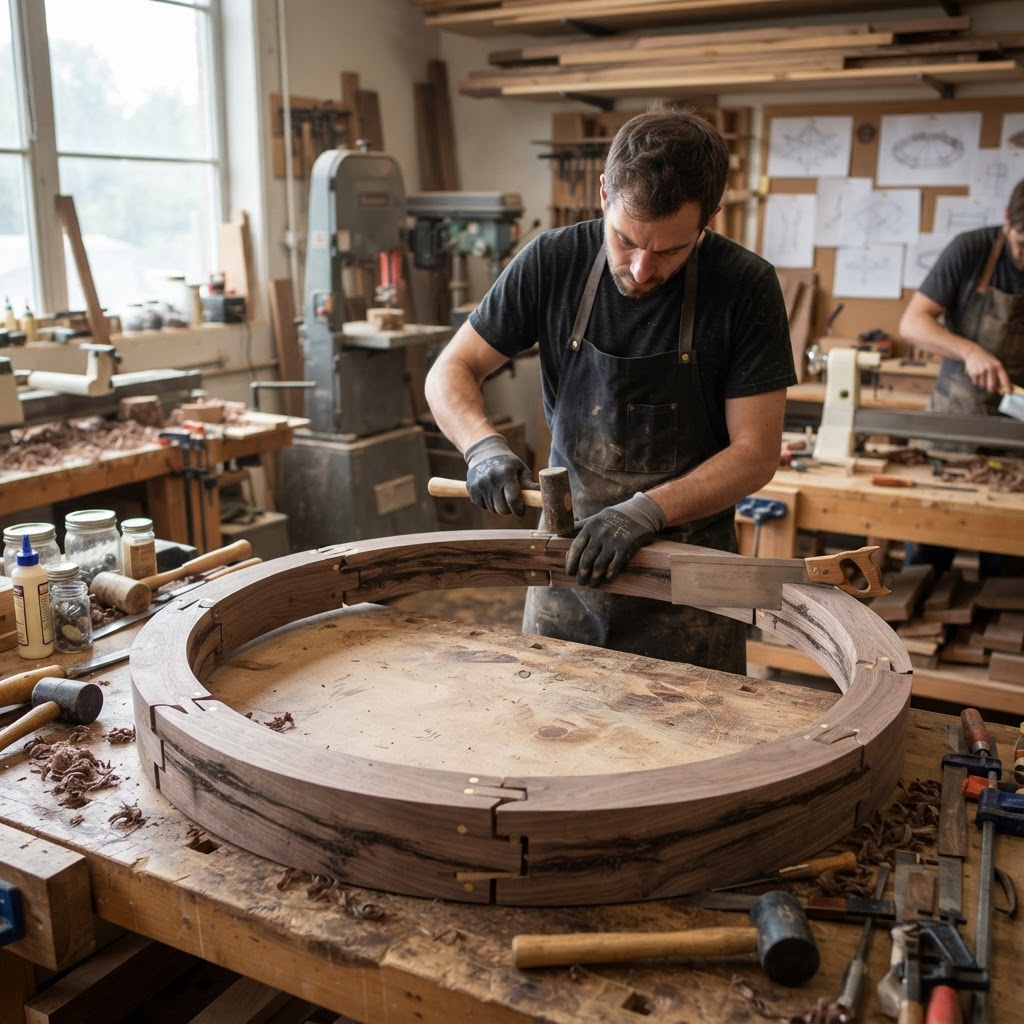 Bespoke Treetop Dendritic Mycelium-Infused Phyto-Magnetic Canopy Star-Chart Compass — step 1